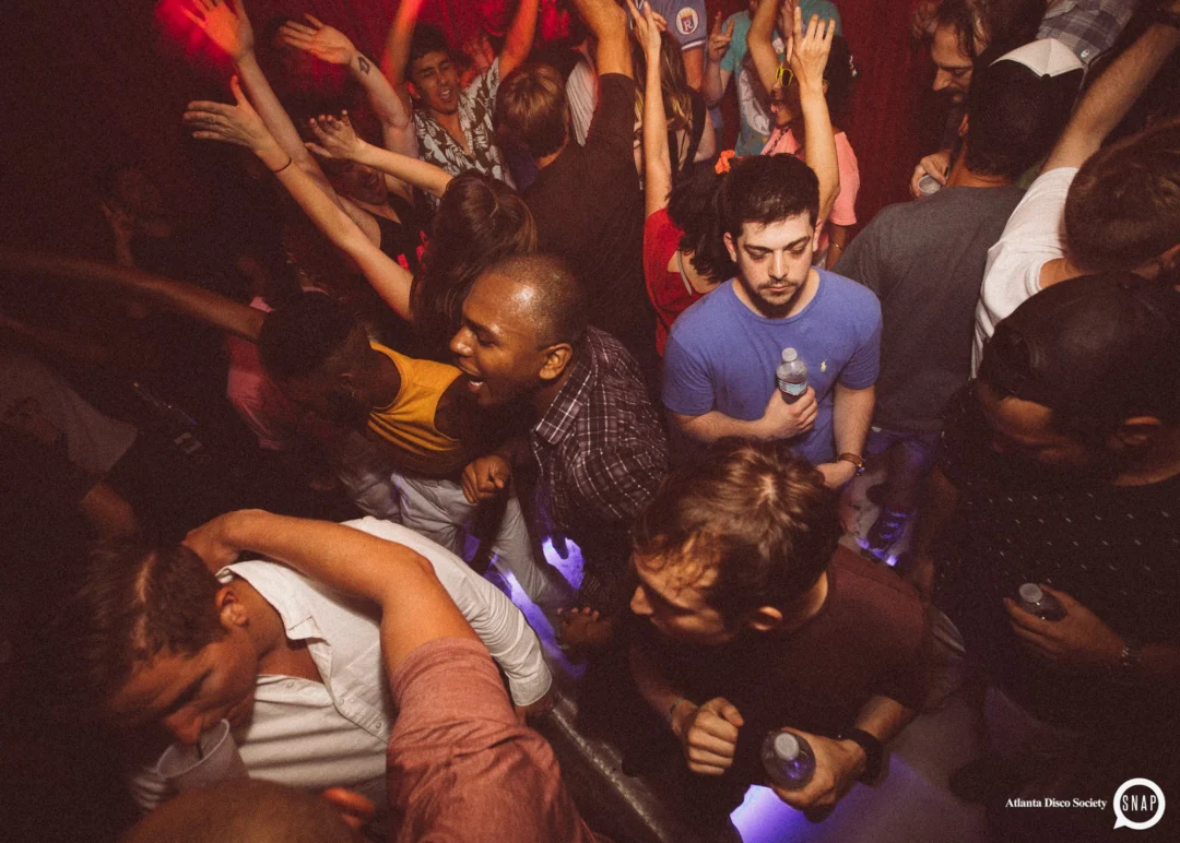 Atlanta Disco Society II at The Basement. East Atlanta. July 28, 2018. Kimber was the DJ. Photos by Stephanie Heath/Oh Snap.