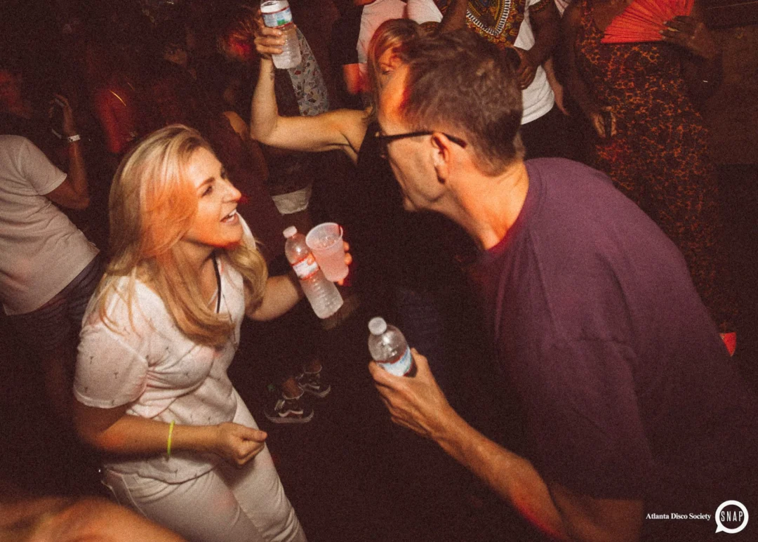 Atlanta Disco Society II at The Basement. East Atlanta. July 28, 2018. Kimber was the DJ. Photos by Stephanie Heath/Oh Snap.
