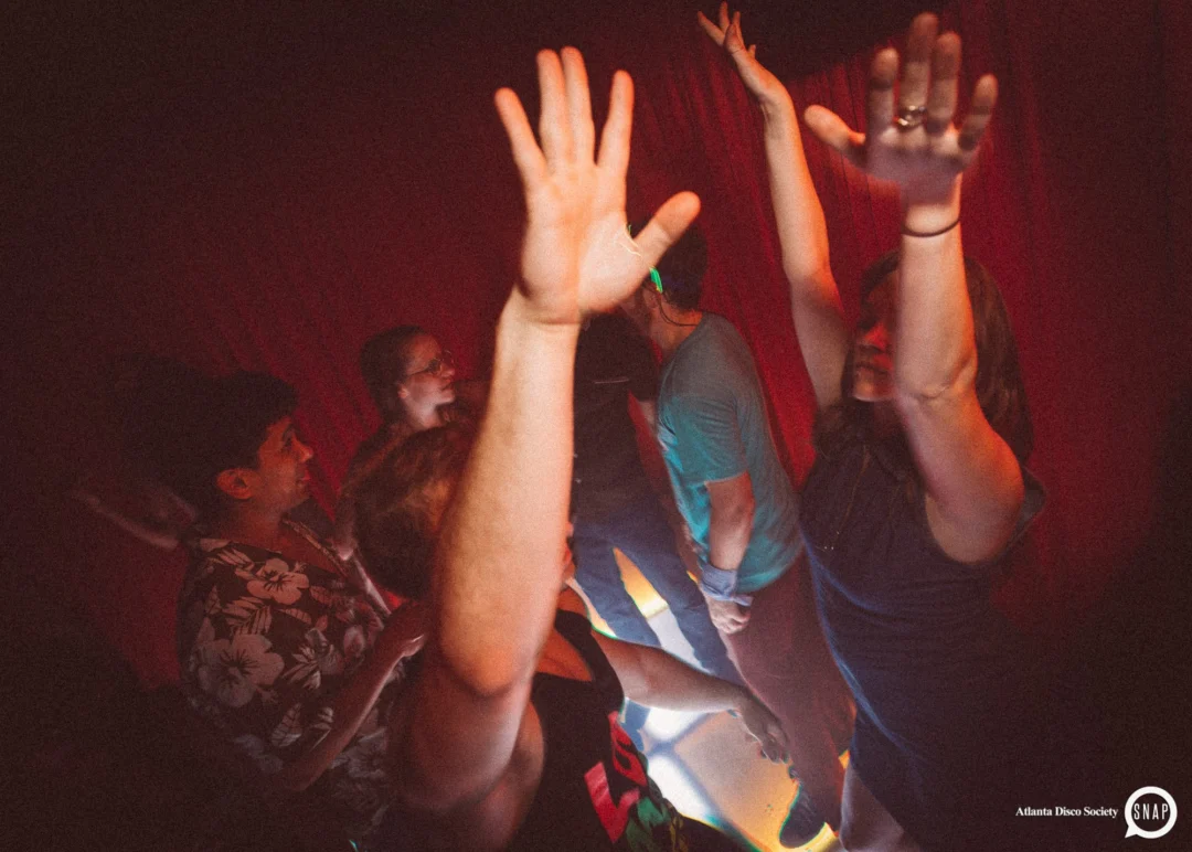 Atlanta Disco Society II at The Basement. East Atlanta. July 28, 2018. Kimber was the DJ. Photos by Stephanie Heath/Oh Snap.