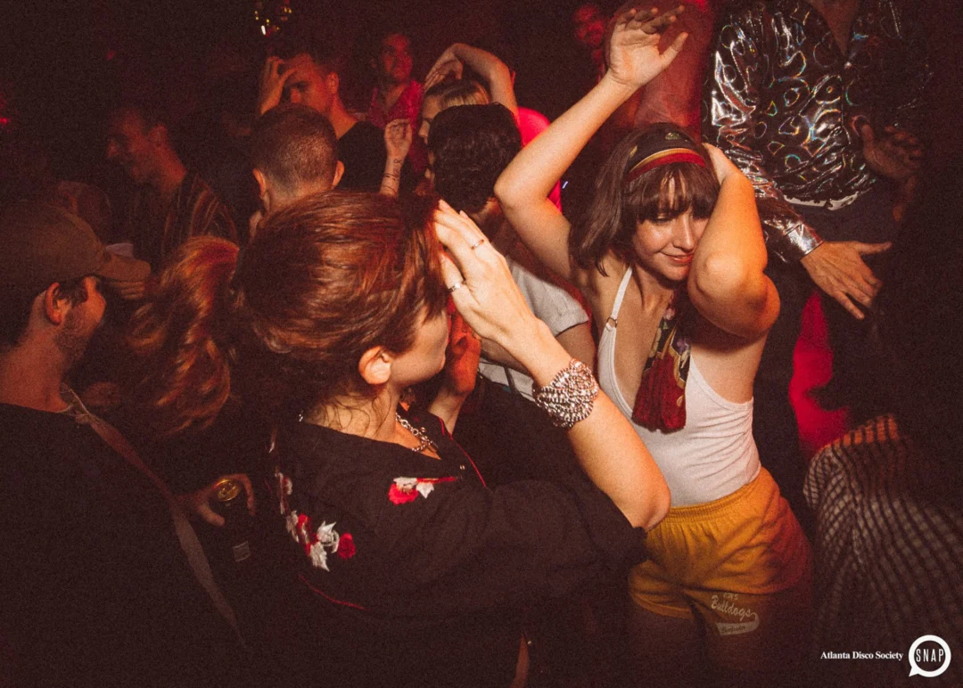 Atlanta Disco Society II at The Basement. East Atlanta. July 28, 2018. Kimber was the DJ. Photos by Stephanie Heath/Oh Snap.