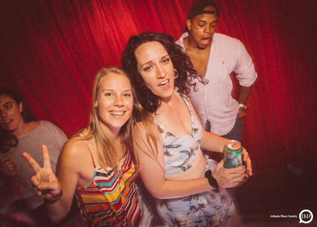 Atlanta Disco Society II at The Basement. East Atlanta. July 28, 2018. Kimber was the DJ. Photos by Stephanie Heath/Oh Snap.