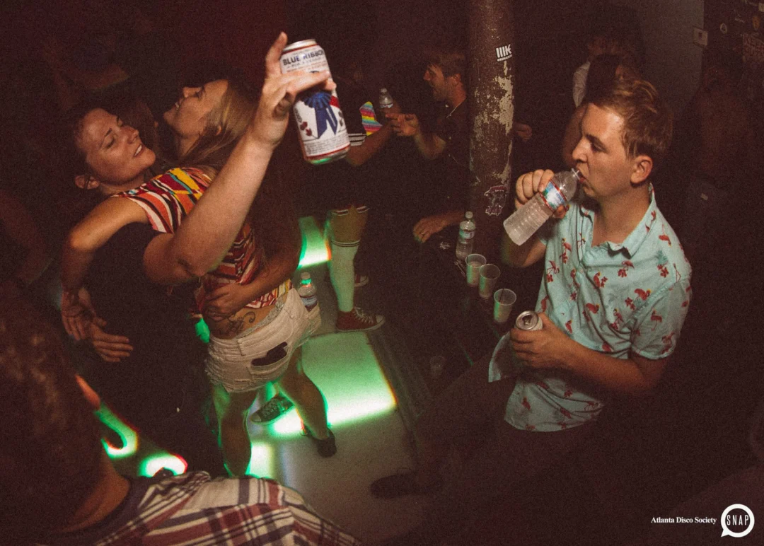 Atlanta Disco Society II at The Basement. East Atlanta. July 28, 2018. Kimber was the DJ. Photos by Stephanie Heath/Oh Snap.