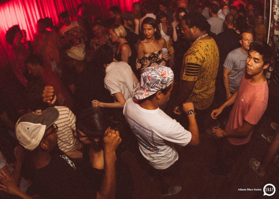 Atlanta Disco Society II at The Basement. East Atlanta. July 28, 2018. Kimber was the DJ. Photos by Stephanie Heath/Oh Snap.
