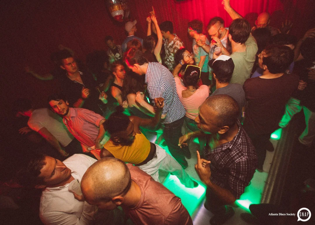 Atlanta Disco Society II at The Basement. East Atlanta. July 28, 2018. Kimber was the DJ. Photos by Stephanie Heath/Oh Snap.