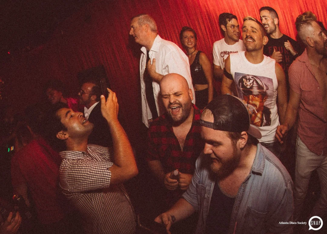 Atlanta Disco Society II at The Basement. East Atlanta. July 28, 2018. Kimber was the DJ. Photos by Stephanie Heath/Oh Snap.