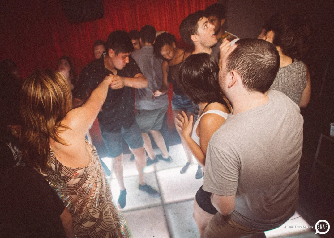 Atlanta Disco Society II at The Basement. East Atlanta. July 28, 2018. Kimber was the DJ. Photos by Stephanie Heath/Oh Snap.