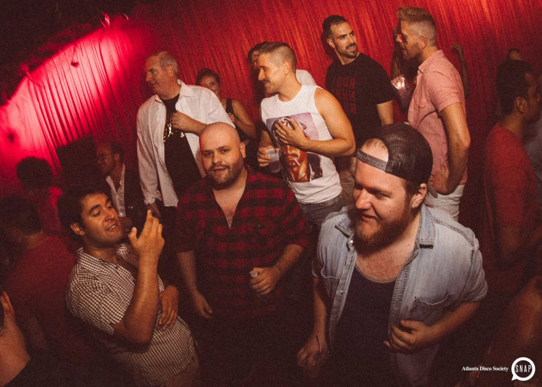 Atlanta Disco Society II at The Basement. East Atlanta. July 28, 2018. Kimber was the DJ. Photos by Stephanie Heath/Oh Snap.