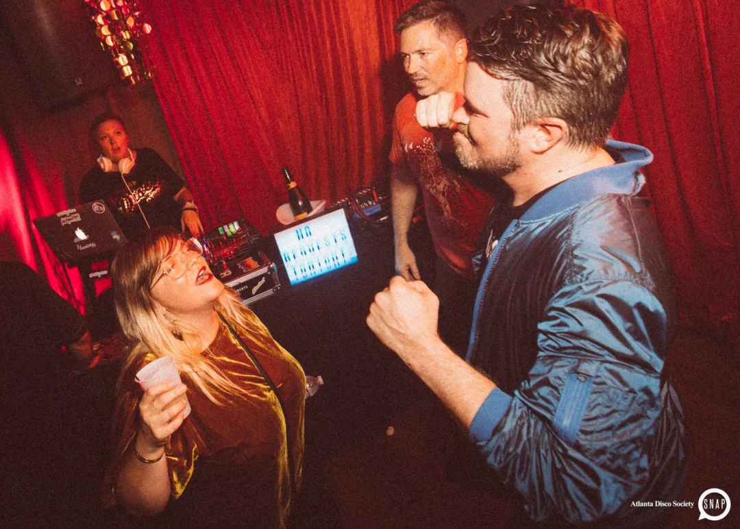 Atlanta Disco Society II at The Basement. East Atlanta. July 28, 2018. Kimber was the DJ. Photos by Stephanie Heath/Oh Snap.