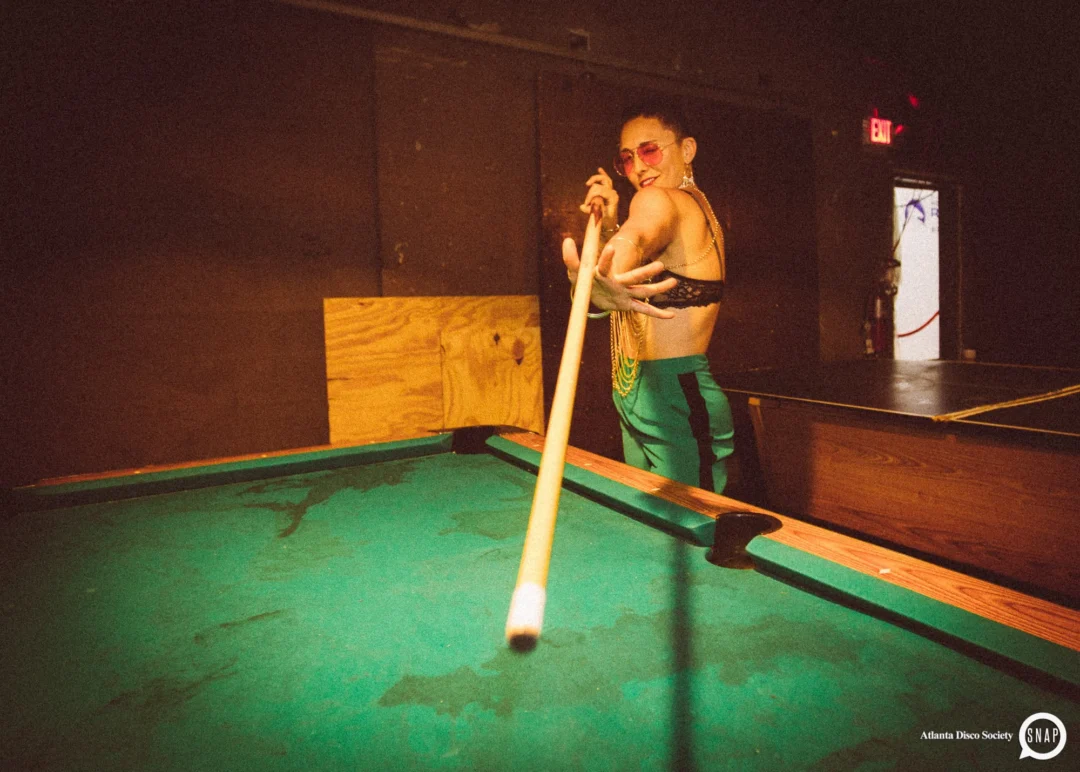 Atlanta Disco Society II at The Basement. East Atlanta. July 28, 2018. Kimber was the DJ. Photos by Stephanie Heath/Oh Snap.