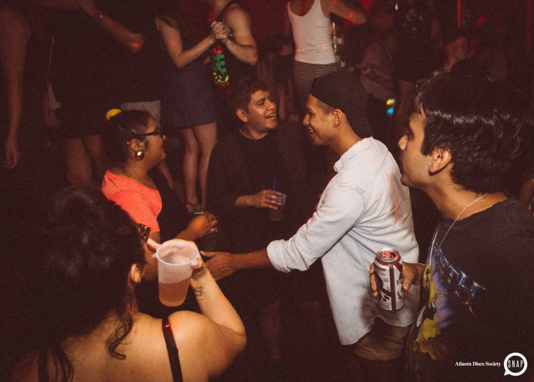 Atlanta Disco Society II at The Basement. East Atlanta. July 28, 2018. Kimber was the DJ. Photos by Stephanie Heath/Oh Snap.