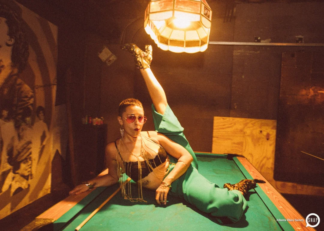 Atlanta Disco Society II at The Basement. East Atlanta. July 28, 2018. Kimber was the DJ. Photos by Stephanie Heath/Oh Snap.