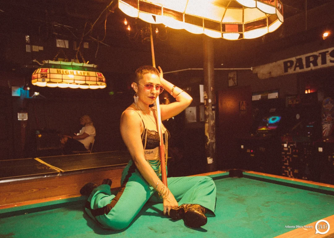 Atlanta Disco Society II at The Basement. East Atlanta. July 28, 2018. Kimber was the DJ. Photos by Stephanie Heath/Oh Snap.