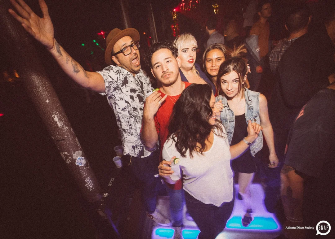 Atlanta Disco Society II at The Basement. East Atlanta. July 28, 2018. Kimber was the DJ. Photos by Stephanie Heath/Oh Snap.