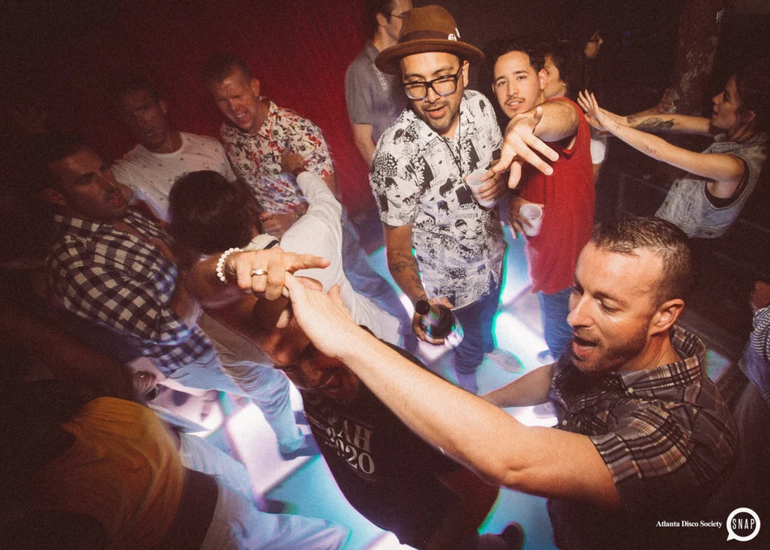 Atlanta Disco Society II at The Basement. East Atlanta. July 28, 2018. Kimber was the DJ. Photos by Stephanie Heath/Oh Snap.