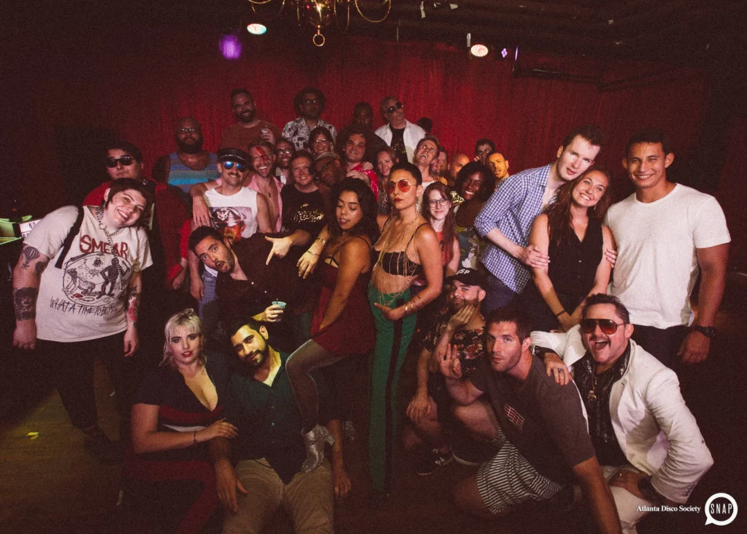 Atlanta Disco Society II at The Basement. East Atlanta. July 28, 2018. Kimber was the DJ. Photos by Stephanie Heath/Oh Snap.