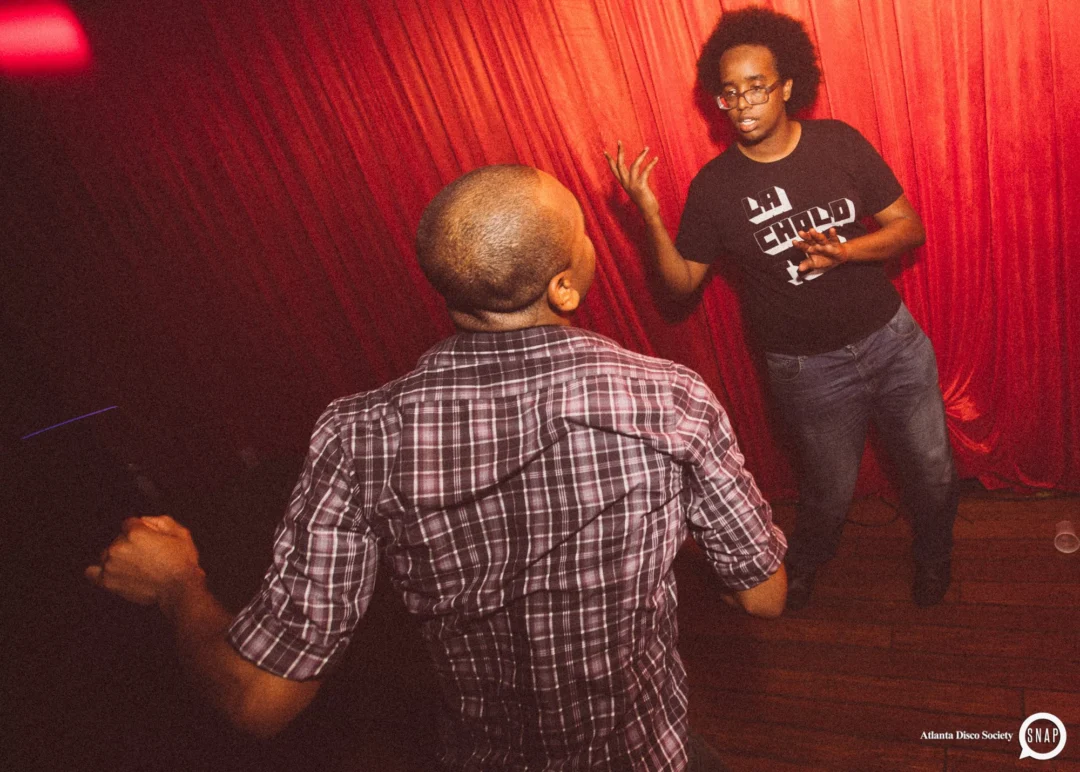 Atlanta Disco Society II at The Basement. East Atlanta. July 28, 2018. Kimber was the DJ. Photos by Stephanie Heath/Oh Snap.