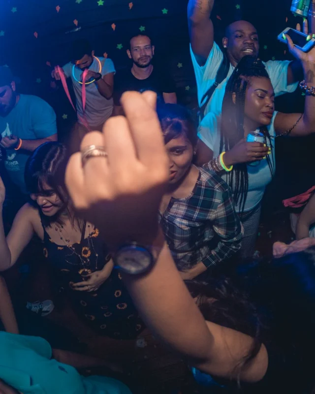 Nonsense GLOW Dance Party. July 2018. We glowed. We got ridiculous. Kimber was the DJ. Photos by Fabeaux/Oh Snap.