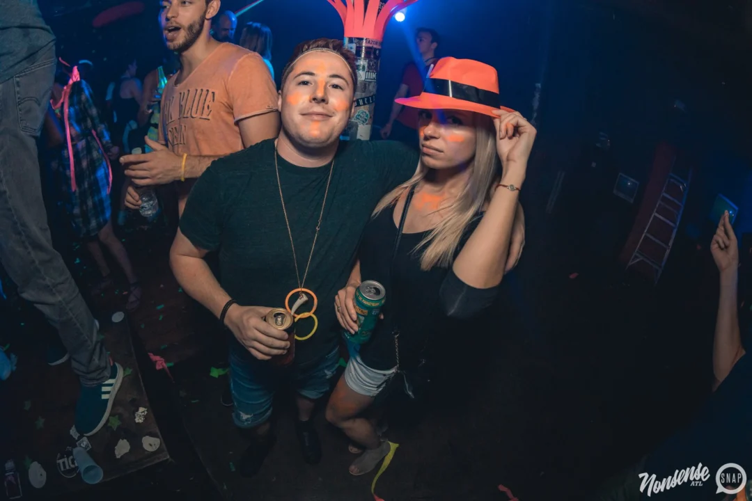 Nonsense GLOW Dance Party. July 2018. We glowed. We got ridiculous. Kimber was the DJ. Photos by Fabeaux/Oh Snap.