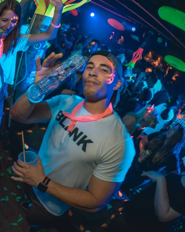 Nonsense GLOW Dance Party. July 2018. We glowed. We got ridiculous. Kimber was the DJ. Photos by Fabeaux/Oh Snap.