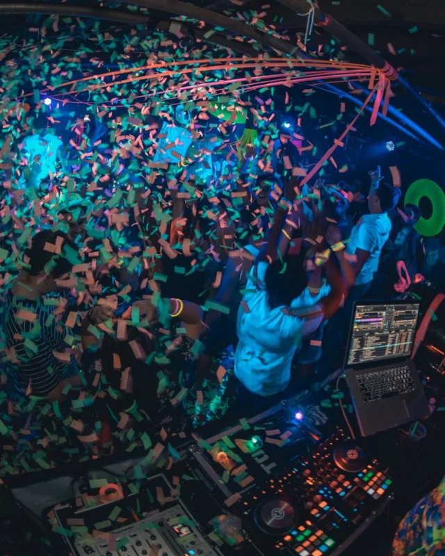 Nonsense GLOW Dance Party. July 2018. We glowed. We got ridiculous. Kimber was the DJ. Photos by Fabeaux/Oh Snap.