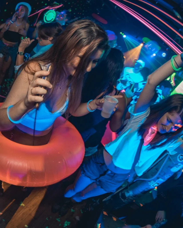Nonsense GLOW Dance Party. July 2018. We glowed. We got ridiculous. Kimber was the DJ. Photos by Fabeaux/Oh Snap.