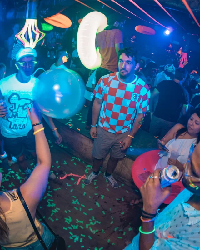 Nonsense GLOW Dance Party. July 2018. We glowed. We got ridiculous. Kimber was the DJ. Photos by Fabeaux/Oh Snap.