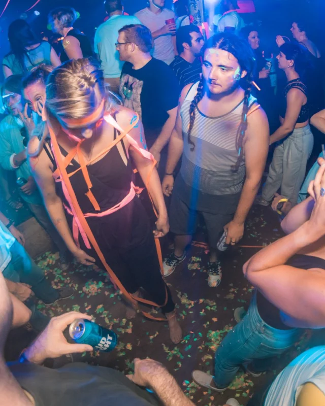 Nonsense GLOW Dance Party. July 2018. We glowed. We got ridiculous. Kimber was the DJ. Photos by Fabeaux/Oh Snap.