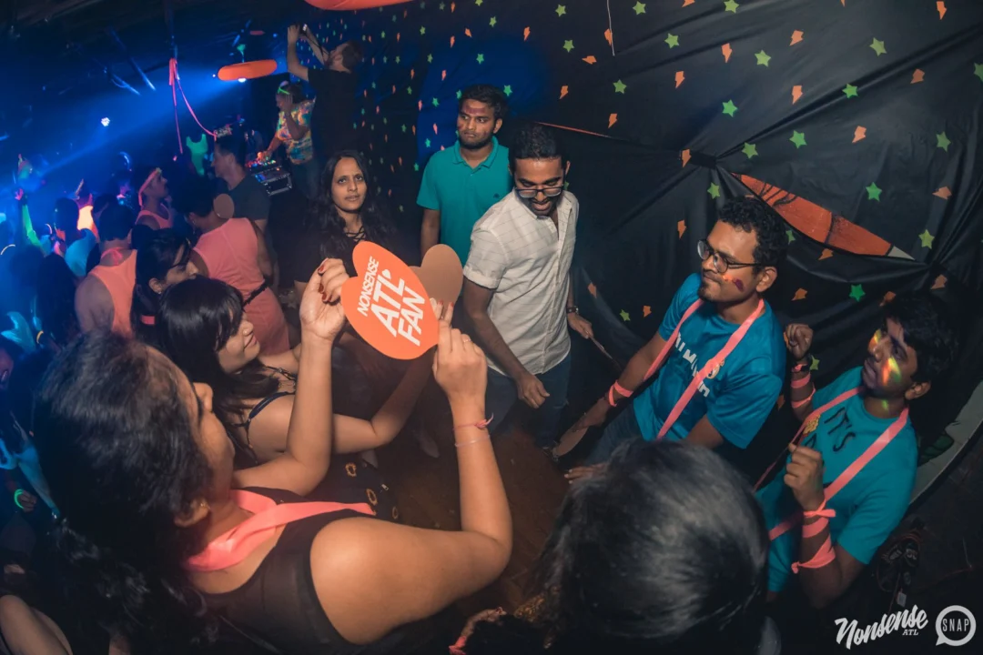 Nonsense GLOW Dance Party. July 2018. We glowed. We got ridiculous. Kimber was the DJ. Photos by Fabeaux/Oh Snap.