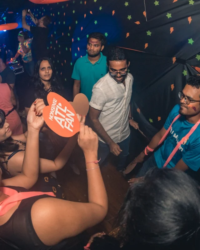 Nonsense GLOW Dance Party. July 2018. We glowed. We got ridiculous. Kimber was the DJ. Photos by Fabeaux/Oh Snap.