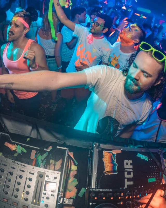 Nonsense GLOW Dance Party. July 2018. We glowed. We got ridiculous. Kimber was the DJ. Photos by Fabeaux/Oh Snap.