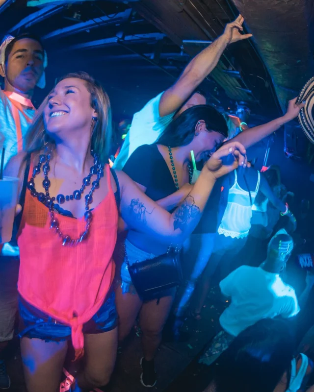 Nonsense GLOW Dance Party. July 2018. We glowed. We got ridiculous. Kimber was the DJ. Photos by Fabeaux/Oh Snap.