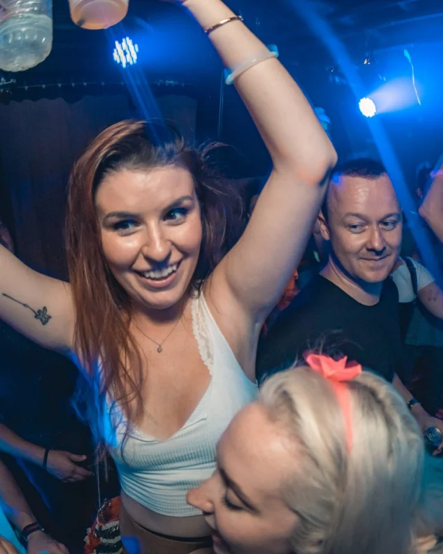 Nonsense GLOW Dance Party. July 2018. We glowed. We got ridiculous. Kimber was the DJ. Photos by Fabeaux/Oh Snap.
