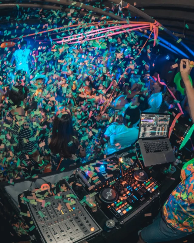 Nonsense GLOW Dance Party. July 2018. We glowed. We got ridiculous. Kimber was the DJ. Photos by Fabeaux/Oh Snap.