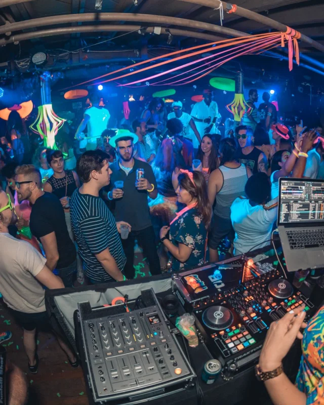 Nonsense GLOW Dance Party. July 2018. We glowed. We got ridiculous. Kimber was the DJ. Photos by Fabeaux/Oh Snap.