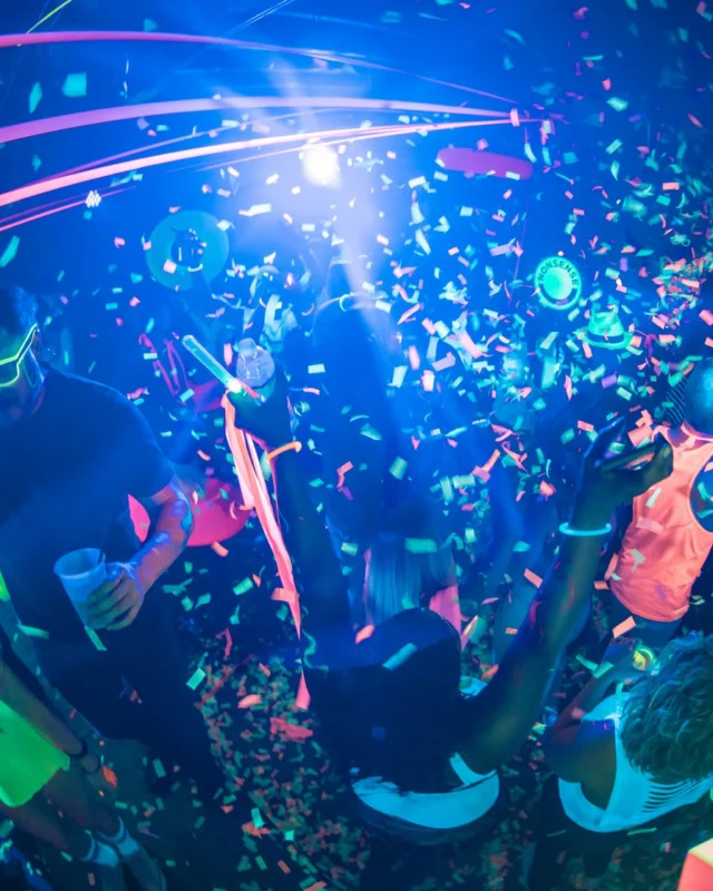 Nonsense GLOW Dance Party. July 2018. We glowed. We got ridiculous. Kimber was the DJ. Photos by Fabeaux/Oh Snap.