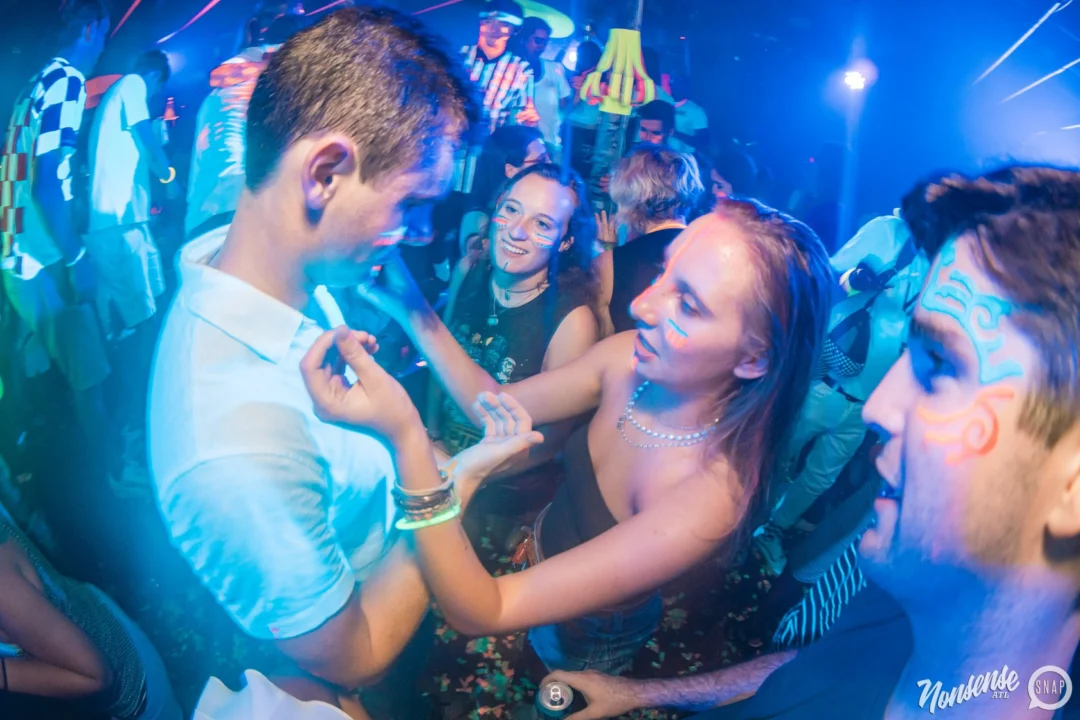 Nonsense GLOW Dance Party. July 2018. We glowed. We got ridiculous. Kimber was the DJ. Photos by Fabeaux/Oh Snap.