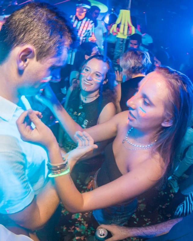 Nonsense GLOW Dance Party. July 2018. We glowed. We got ridiculous. Kimber was the DJ. Photos by Fabeaux/Oh Snap.