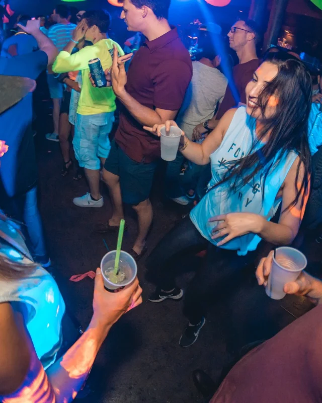 Nonsense GLOW Dance Party. July 2018. We glowed. We got ridiculous. Kimber was the DJ. Photos by Fabeaux/Oh Snap.