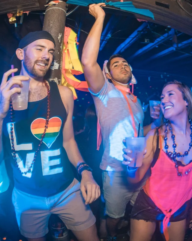 Nonsense GLOW Dance Party. July 2018. We glowed. We got ridiculous. Kimber was the DJ. Photos by Fabeaux/Oh Snap.