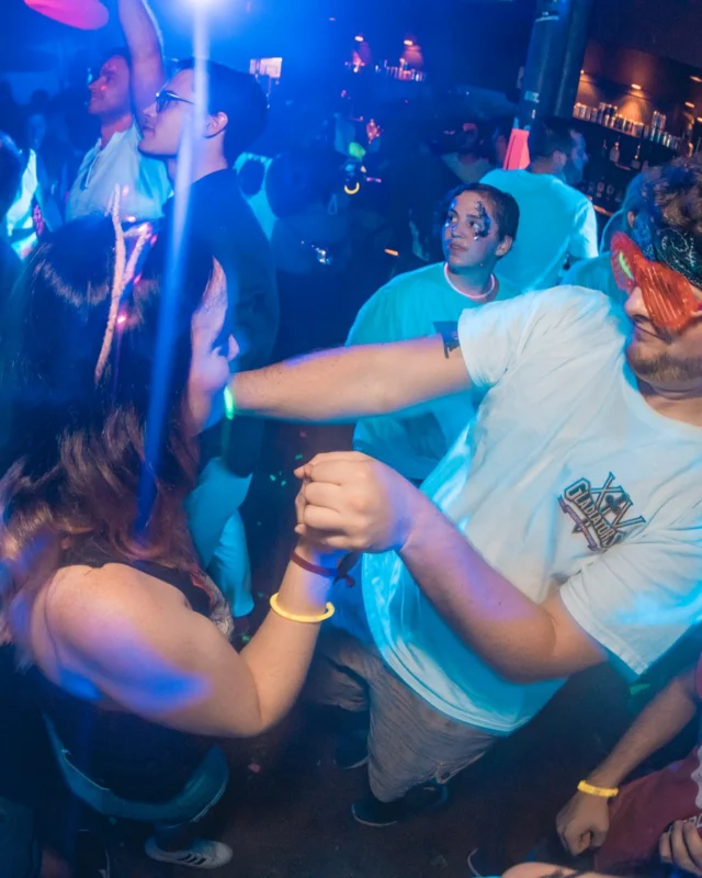 Nonsense GLOW Dance Party. July 2018. We glowed. We got ridiculous. Kimber was the DJ. Photos by Fabeaux/Oh Snap.