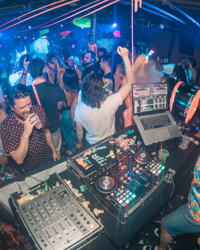 Nonsense GLOW Dance Party. July 2018. We glowed. We got ridiculous. Kimber was the DJ. Photos by Fabeaux/Oh Snap.