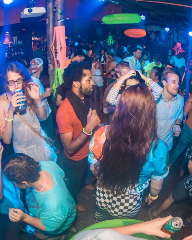Nonsense GLOW Dance Party. July 2018. We glowed. We got ridiculous. Kimber was the DJ. Photos by Fabeaux/Oh Snap.