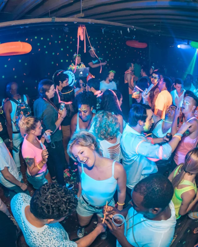 Nonsense GLOW Dance Party. July 2018. We glowed. We got ridiculous. Kimber was the DJ. Photos by Fabeaux/Oh Snap.
