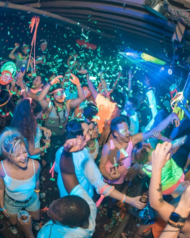 Nonsense GLOW Dance Party. July 2018. We glowed. We got ridiculous. Kimber was the DJ. Photos by Fabeaux/Oh Snap.