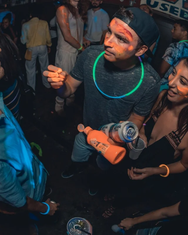 Nonsense GLOW Dance Party. July 2018. We glowed. We got ridiculous. Kimber was the DJ. Photos by Fabeaux/Oh Snap.