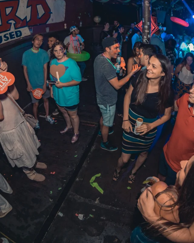 Nonsense GLOW Dance Party. July 2018. We glowed. We got ridiculous. Kimber was the DJ. Photos by Fabeaux/Oh Snap.