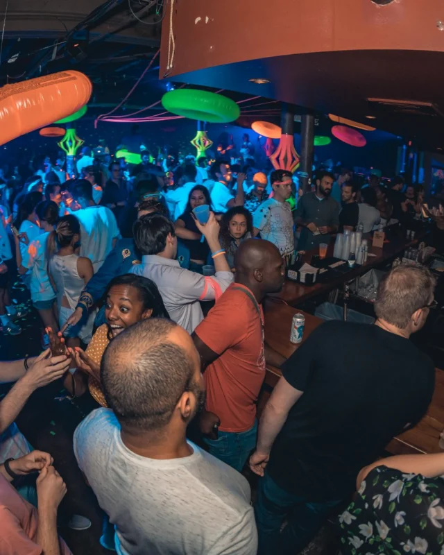 Nonsense GLOW Dance Party. July 2018. We glowed. We got ridiculous. Kimber was the DJ. Photos by Fabeaux/Oh Snap.