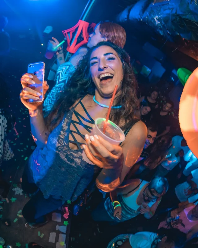 Nonsense GLOW Dance Party. July 2018. We glowed. We got ridiculous. Kimber was the DJ. Photos by Fabeaux/Oh Snap.