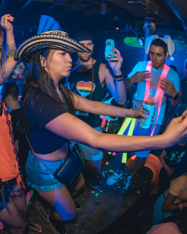 Nonsense GLOW Dance Party. July 2018. We glowed. We got ridiculous. Kimber was the DJ. Photos by Fabeaux/Oh Snap.