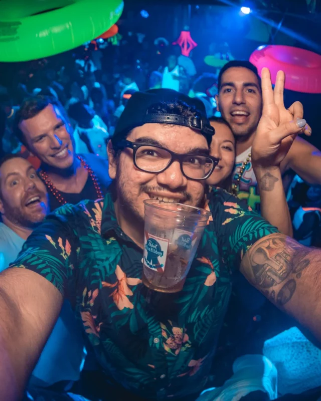 Nonsense GLOW Dance Party. July 2018. We glowed. We got ridiculous. Kimber was the DJ. Photos by Fabeaux/Oh Snap.